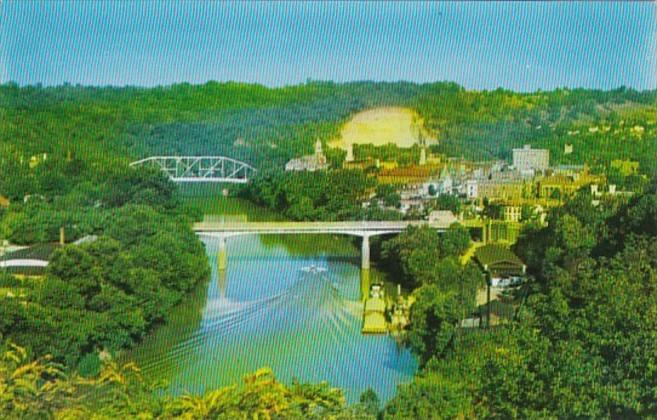 Kentucky Frankfort Seen From The Daniel Boone Monument