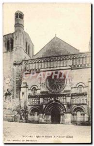 Thouars Postcard Ancient Church St Medard