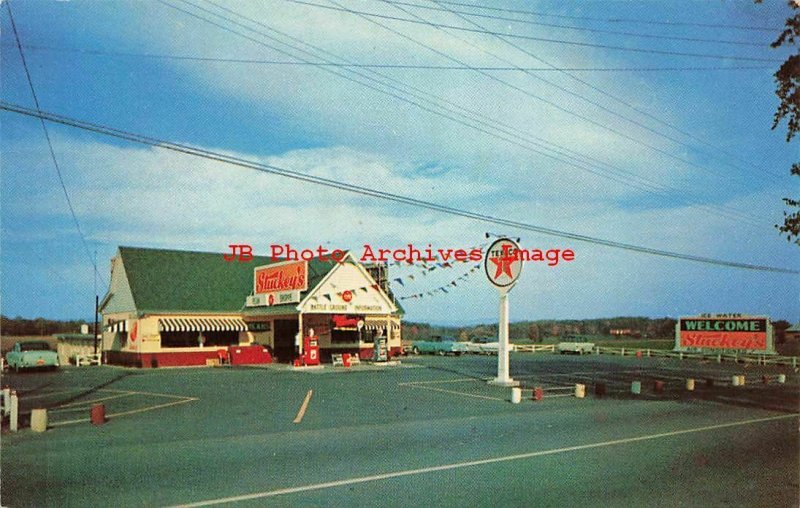 PA, Gettysburg, Pennsylvania, Stuckey's Texaco Gas Station, Tichnor No