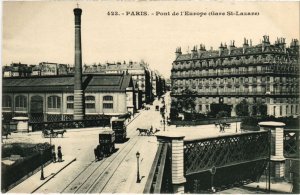 CPA PARIS 8e Pont de l'Europe Gare St-Lazare (1248588)