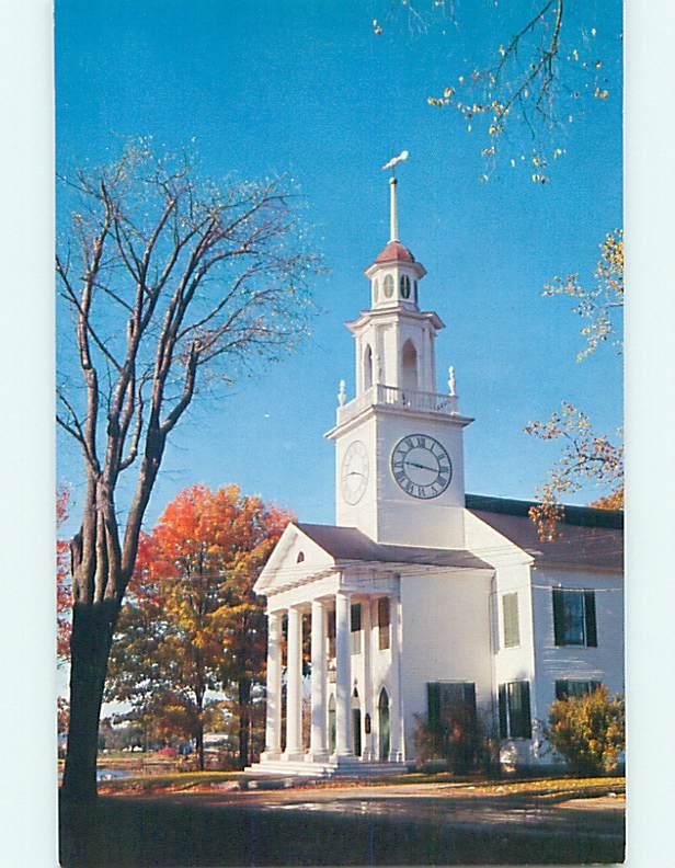 Unused Pre-1980 CHURCH SCENE Kennebunkport Maine ME p4034