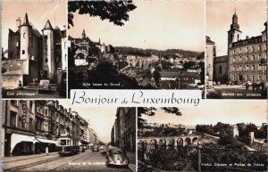 Luxembourg Bonjeur de Luxembourg Multiview Vintage RPPC C193