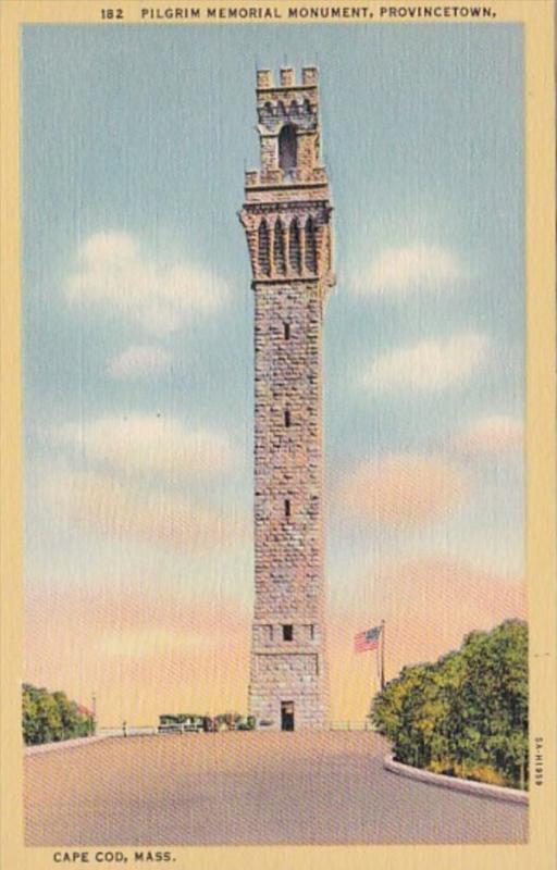 Massachusetts Cape Cod Provincetown Pilgrim Memorial Monument Curteich