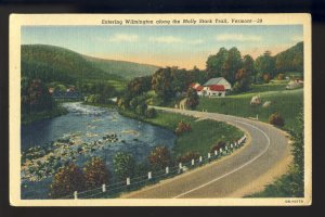 Wilmington, Vermont/VT Postcard, Entering City Along The Molly Stark Trail