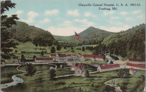 Postcard Clarksville General Hospital Frostburg MD