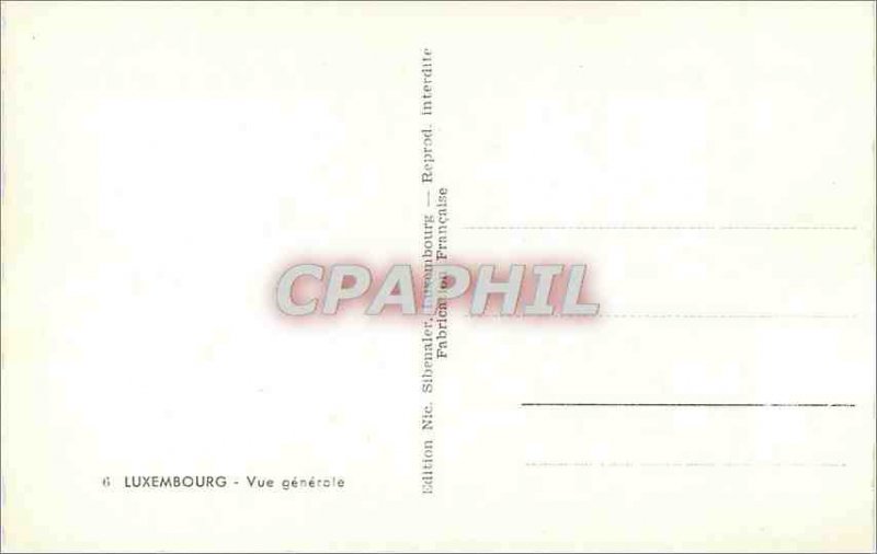 Postcard Modern Luxembourg General view