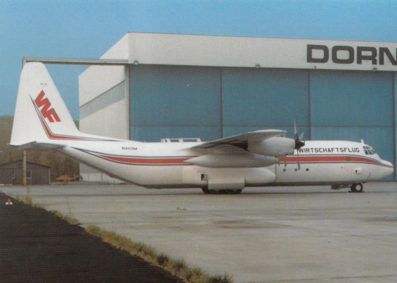 WIRTSCHAFTSFLUG, Lockheed L-100-30 Hercules, at Frankfurt Airport