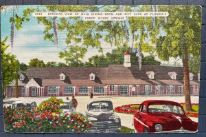Vintage Postcard 1930-1945 Main Dining Room & Gift Shop, Silver Springs Florida