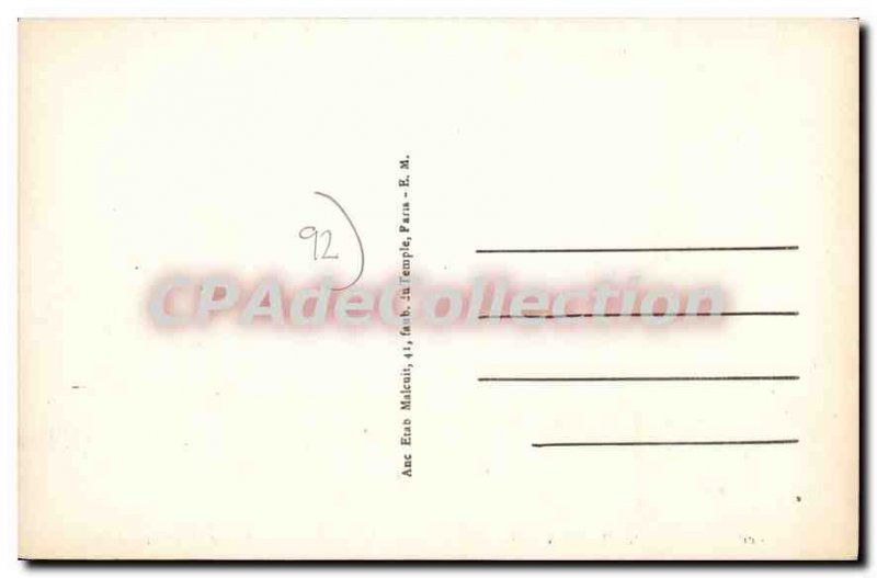 Postcard Old Saint Cloud Crossroads Boulevard de la Republique and Rue Pasteur