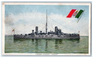 1910 Italian Cruiser Varese Navy Prudential Insurance Newark New Jersey Postcard 