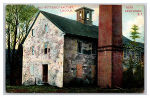 Old Butterfly Factory Lincoln Rhode Island RI 1908 DB Postcard S10