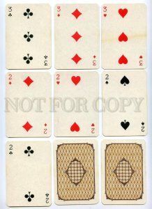 145112 Old POLAND 52 PLAYING CARDS deck KZ WP #67/77