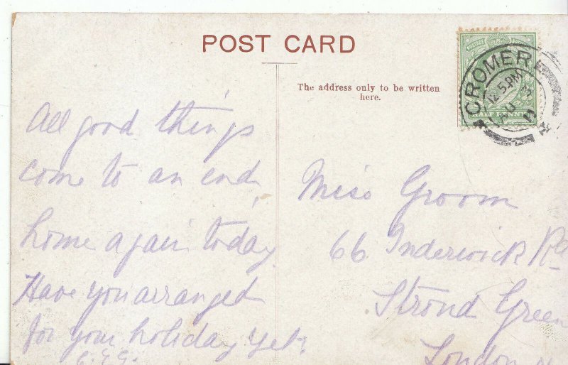 Genealogy Postcard - Family History - Groom - Stroud Green - London    BX565