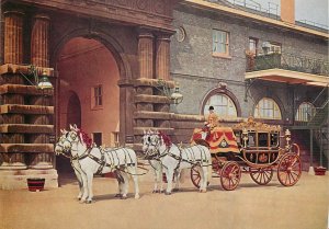 Royal Mews Buckingham Palace Tuck Postcard Irish State Coach