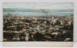 Montreal Birds Eye View From Mount Royal Park Early Postcard B3