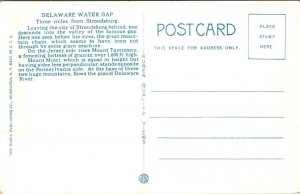 Vintage Pennsylvania Postcard - Delaware Water Gap -