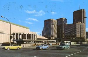 The Complexe Desjardins Montreal QC Quebec Street Old Cars Vintage Postcard D6