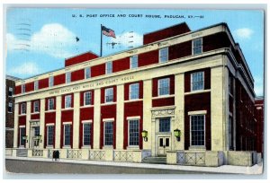 1944 US Post Office And Court House Building Paducah Kentucky KY Posted Postcard