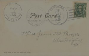 Chelsea Vermont Panoramic View  Business Section 1908 Postcard Used