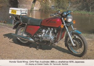 Honda Gold Wing 999 OHV 1970s Japanese Motorbike Postcard