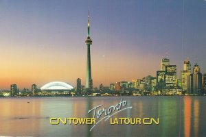 Canada CN Tower Toronto La Tour Cn Vintage Postcard BS.06