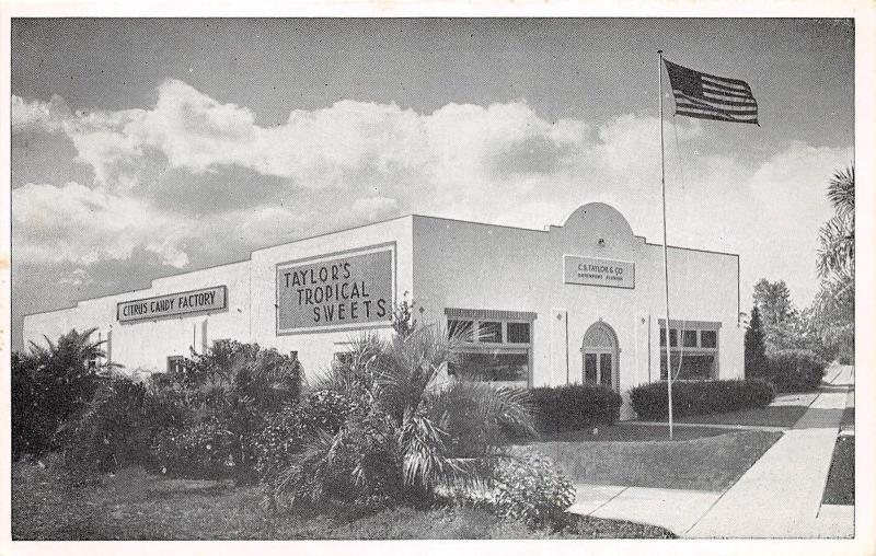 A98/ Davenport Florida Fl Postcard c1940s C.S. Taylor & Company Candy Factory