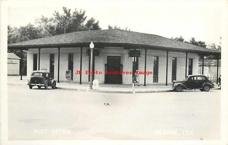 TX, Hearne, Texas, RPPC, Post Office Building, Exterior View, Fox Photo