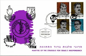 CONTINENTAL SIZE MAXIMUM CARD MARTYRS OF STRUGGLE FOR ISRAEL'S INDEPENDENCE '82