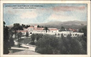 Loma Linda California CA Sanitarium and Hospital Vintage Postcard