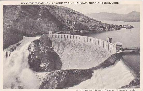 Arizona Phoenix Roosevelt Dam On Apach Trail Highway Albertype