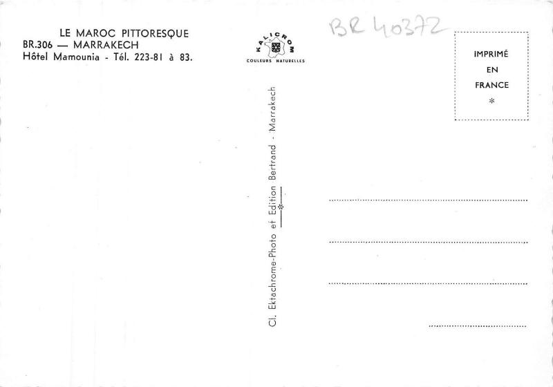 BR40372 Hotel mamounia Marrakech    Morocco