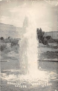 F89/ Woodside Utah RPPC Postcard c1950s Roadside Geyser