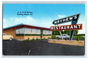 Vintage Mayhew's Resturaunt, KY. Postcard P109E