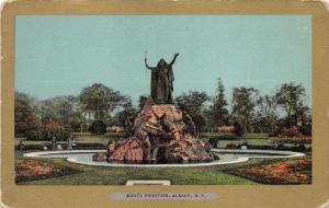 Albany New York~King's (Moses) Fountain in Washington Park~People on Benches~'05