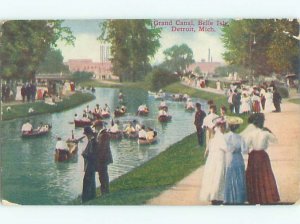 Pre-chrome BOAT SCENE Belle Isle - Detroit Michigan MI AF4730