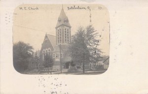'07 RPPC Real Photo, Methodist, M.E. Church, Bellefontaine, OH,Old Postcard