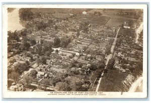 1920 Aerial Aeroplane View Port Dalhousie Ontario Canada RPPC Photo Postcard