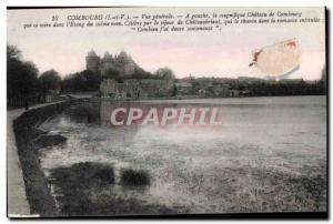 Old Postcard Combourg (I and V) General view left the magnificent Chateau de ...