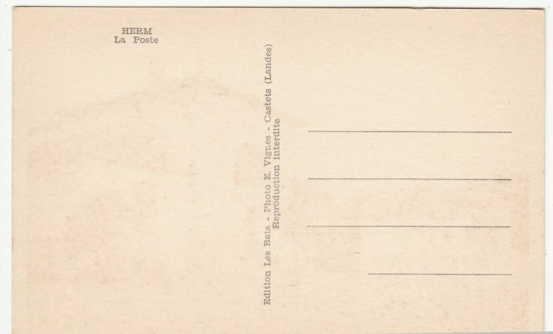 France; Aquitaine, Herm Post Office- La Poste PPC By Les Vignes, Unused, c 1920s 