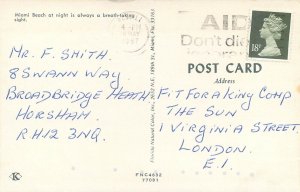 United States Miami beach at night 1987