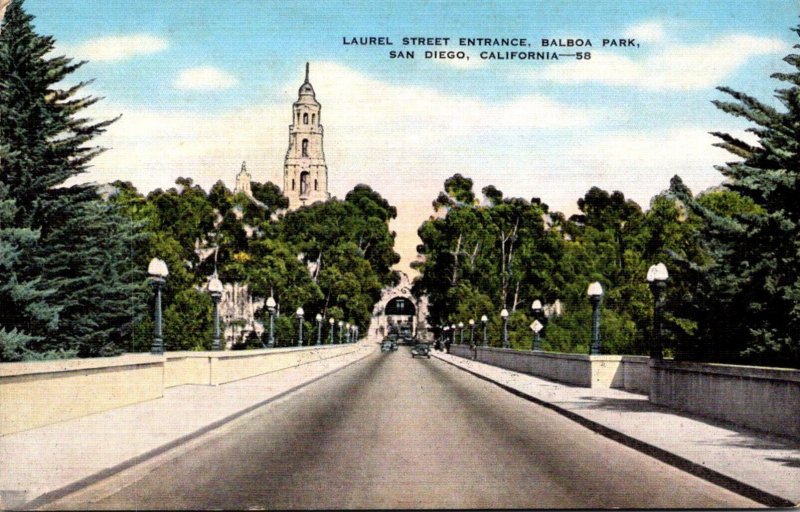 California San Diego Balboa Park Laurel Street Entrance