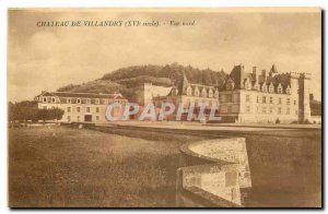 Postcard Old Chateau Villandry XVI century northern view
