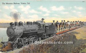 Venice, California, CA, USA Postcard The Miniature Railway 1910