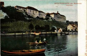 CPA AK MEERSBURG am BODENSEE Innenhafen GERMANY (739696)