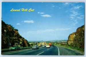 c1960 New Jersey Vintage Postcard Turnpike Laurel Hill Secaucus Area Street Road
