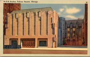 Three Postcards The WGN Studios and Radio Station in Chicago, Illinois~138463