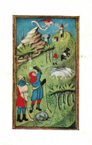 Postcard The Annunciation To The Shepherds Miniatures From Book Of Hours Museum