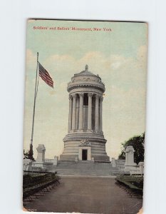 Postcard Soldiers' and Sailors' Monument, New York City, New York