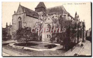 Postcard Old Church Dinan Saint Malo