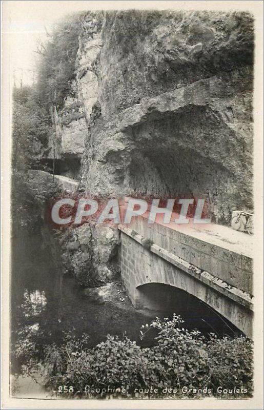 Old Postcard Dauphine Route major bottlenecks